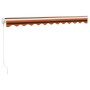 Toldo retráctil aluminio y tela naranja y marrón 3x2,5 m de , Toldos - Ref: Foro24-3154441, Precio: 193,87 €, Descuento: %