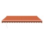 Toldo retráctil aluminio y tela naranja y marrón 4x3 m de , Toldos - Ref: Foro24-3154443, Precio: 257,48 €, Descuento: %
