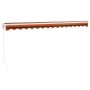 Toldo retráctil aluminio y tela naranja y marrón 4x3 m de , Toldos - Ref: Foro24-3154443, Precio: 257,48 €, Descuento: %