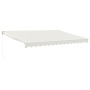 Toldo retráctil aluminio y tela color crema 4,5x3 m de , Toldos - Ref: Foro24-3154429, Precio: 344,04 €, Descuento: %