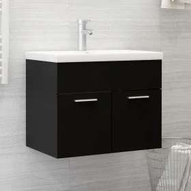 Cabinet with glossy black chipboard sink by vidaXL, bathroom vanities - Ref: Foro24-3071271, Price: 174,31 €, Discount: %