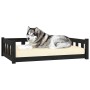 Cama para perros madera maciza de pino negro 105,5x75,5x28 cm de , Camas para perros - Ref: Foro24-820206, Precio: 104,77 €, ...