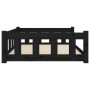 Cama para perros madera maciza de pino negro 105,5x75,5x28 cm de , Camas para perros - Ref: Foro24-820206, Precio: 104,77 €, ...