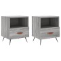 Mesitas noche 2 uds madera ingeniería gris Sonoma 40x35x47,5 cm de , Mesitas de noche - Ref: Foro24-827385, Precio: 54,45 €, ...