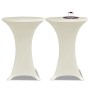 2 Manteles color crema ajustados para mesa de pie - 70 cm diámetro de , Fundas - Ref: Foro24-241208, Precio: 26,16 €, Descuen...