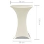 2 Manteles color crema ajustados para mesa de pie - 70 cm diámetro de , Fundas - Ref: Foro24-241208, Precio: 26,16 €, Descuen...