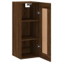Armario de pared madera ingeniería marrón roble 34,5x34x90 cm de , Aparadores - Ref: Foro24-835025, Precio: 50,80 €, Descuent...