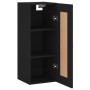 Armario de pared madera de ingeniería negro 34,5x34x90 cm de , Aparadores - Ref: Foro24-835019, Precio: 51,65 €, Descuento: %