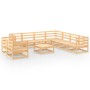 Juego de muebles de jardín 10 piezas madera maciza de pino de , Conjuntos de jardín - Ref: Foro24-3075919, Precio: 601,75 €, ...