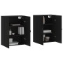 Armarios de pared 2 uds madera de ingeniería negro de , Aparadores - Ref: Foro24-3197890, Precio: 171,15 €, Descuento: %