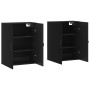 Armarios de pared 2 uds madera de ingeniería negro de , Aparadores - Ref: Foro24-3197890, Precio: 171,15 €, Descuento: %