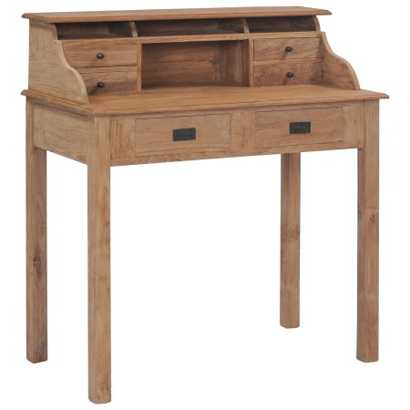 Escritorio de madera maciza de teca 90x50x100 cm de , Escritorios - Ref: Foro24-282851, Precio: 376,49 €, Descuento: %