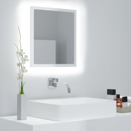 Espejo de baño acrílico blanco brillo 40x8,5x37 cm de , Tocadores de baño - Ref: Foro24-804913, Precio: 30,29 €, Descuento: %