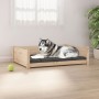 Cama para perros madera maciza de pino 105,5x75,5x28 cm de , Camas para perros - Ref: Foro24-821462, Precio: 88,17 €, Descuen...