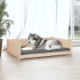 Cama para perros madera maciza de pino 105,5x75,5x28 cm de , Camas para perros - Ref: Foro24-821462, Precio: 88,17 €, Descuen...