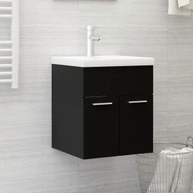 Furniture with black engineered wood sink by vidaXL, bathroom vanities - Ref: Foro24-3070812, Price: 113,20 €, Discount: %