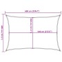 Toldo de vela HDPE marrón 160 g/m² 4x6 m de , Sombrillas - Ref: Foro24-311794, Precio: 55,30 €, Descuento: %
