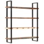 Estantería de 4 niveles madera maciza reciclada 160x40x180 cm de , Librerías y estanterías - Ref: Foro24-321067, Precio: 459,...
