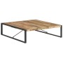 Mesa de centro madera de mango rugosa 140x140x40 cm de , Mesas de centro - Ref: Foro24-321576, Precio: 379,18 €, Descuento: %