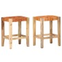 Taburetes de bar 2 piezas cuero auténtico marrón 60 cm de , Taburetes de cocina - Ref: Foro24-321831, Precio: 143,59 €, Descu...