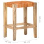 Taburetes de bar 2 piezas cuero auténtico marrón 60 cm de , Taburetes de cocina - Ref: Foro24-321831, Precio: 143,59 €, Descu...