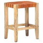 Taburetes de bar 2 piezas cuero auténtico marrón 60 cm de , Taburetes de cocina - Ref: Foro24-321831, Precio: 143,59 €, Descu...