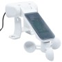 Toldo automático LED sensor de viento azul y blanco 500x300 cm de vidaXL, Toldos - Ref: Foro24-3069151, Precio: 532,22 €, Des...