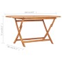 Set de comedor de jardín plegable 9 pzas madera maciza de teca de , Conjuntos de jardín - Ref: Foro24-3059971, Precio: 864,33...