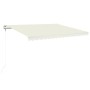 Toldo automático con LED sensor de viento crema 450x350 cm de vidaXL, Toldos - Ref: Foro24-3069012, Precio: 717,40 €, Descuen...