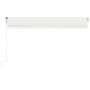 Toldo automático con LED sensor de viento crema 450x350 cm de vidaXL, Toldos - Ref: Foro24-3069012, Precio: 717,40 €, Descuen...