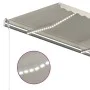 Toldo automático con LED sensor de viento crema 450x350 cm de vidaXL, Toldos - Ref: Foro24-3069012, Precio: 657,32 €, Descuen...