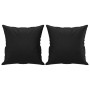 Juego de sofás con cojines 3 piezas cuero sintético negro de , Sofás - Ref: Foro24-3201393, Precio: 569,23 €, Descuento: %