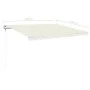 Toldo automático con LED sensor de viento crema 450x350 cm de vidaXL, Toldos - Ref: Foro24-3069012, Precio: 657,32 €, Descuen...