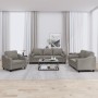 Juego de sofás con cojines 3 piezas tela gris taupe de , Sofás - Ref: Foro24-3201793, Precio: 652,61 €, Descuento: %