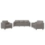Juego de sofás con cojines 3 piezas tela gris taupe de , Sofás - Ref: Foro24-3201793, Precio: 652,61 €, Descuento: %