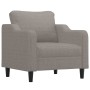 Juego de sofás con cojines 3 piezas tela gris taupe de , Sofás - Ref: Foro24-3201793, Precio: 652,61 €, Descuento: %