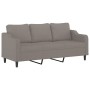 Juego de sofás con cojines 3 piezas tela gris taupe de , Sofás - Ref: Foro24-3201793, Precio: 652,61 €, Descuento: %