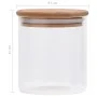 Tarros de almacenaje con tapa de bambú 6 unidades 600 ml de vidaXL, Botes de galletas - Ref: Foro24-150694, Precio: 42,35 €, ...