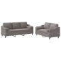 Juego de sofás con cojines 2 piezas tela gris taupe de , Sofás - Ref: Foro24-3201857, Precio: 501,97 €, Descuento: %