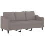 Juego de sofás con cojines 2 piezas tela gris taupe de , Sofás - Ref: Foro24-3201857, Precio: 501,97 €, Descuento: %