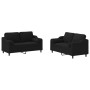 Juego de sofás con cojines 2 piezas tela negro de , Sofás - Ref: Foro24-3201822, Precio: 452,01 €, Descuento: %