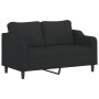 Juego de sofás con cojines 2 piezas tela negro de , Sofás - Ref: Foro24-3201822, Precio: 452,01 €, Descuento: %