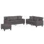 Juego de sofás con cojines 3 piezas cuero sintético gris de , Sofás - Ref: Foro24-3201931, Precio: 583,95 €, Descuento: %
