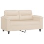 Juego de sofás con cojines 2 piezas tela microfibra beige de , Sofás - Ref: Foro24-3202331, Precio: 569,67 €, Descuento: %