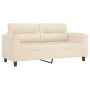 Juego de sofás con cojines 2 piezas tela microfibra beige de , Sofás - Ref: Foro24-3202331, Precio: 569,67 €, Descuento: %