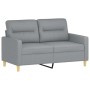 Juego de sofás con cojines 3 piezas tela gris claro de , Sofás - Ref: Foro24-3201592, Precio: 497,90 €, Descuento: %