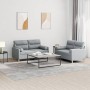 Juego de sofás con cojines 2 piezas tela gris claro de , Sofás - Ref: Foro24-3201584, Precio: 449,78 €, Descuento: %