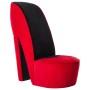 Sillón con forma de zapato de tacón terciopelo rojo en Sillones | Comprar online en Foru.es