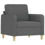 Juego de sofás con cojines 4 piezas tela gris oscuro de , Sofás - Ref: Foro24-3202063, Precio: 695,76 €, Descuento: %