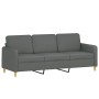 Juego de sofás con cojines 4 piezas tela gris oscuro de , Sofás - Ref: Foro24-3202063, Precio: 695,76 €, Descuento: %